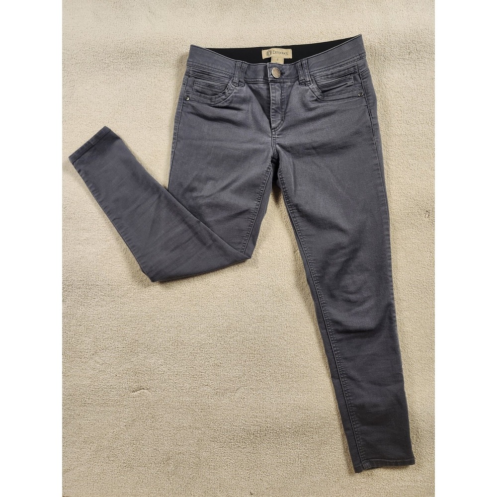 Democracy Jeans Women's 6 AB Technology Skinny Gray Stretch Mid Rise